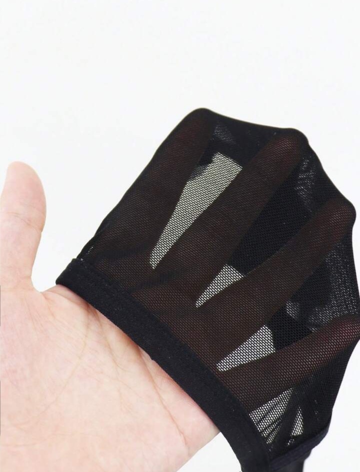 Men's Two - Tone Mesh Thong Underwear
